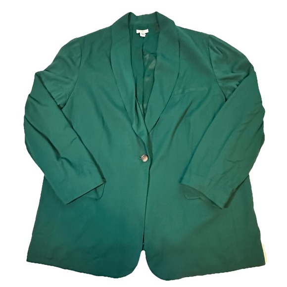 J. Jill Jackets & Blazers - J Jill Blazer Lined Jacket Hunter Green‎ Boxwood Pockets Women's SIZE XL